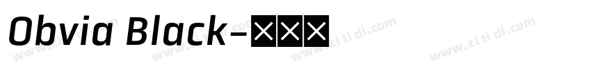 Obvia Black字体转换 Obvia Black字体转换